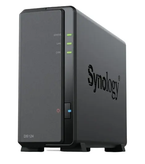 Synology DiskStation DS124 serwer danych NAS sieć LAN Czarny RTD1619B