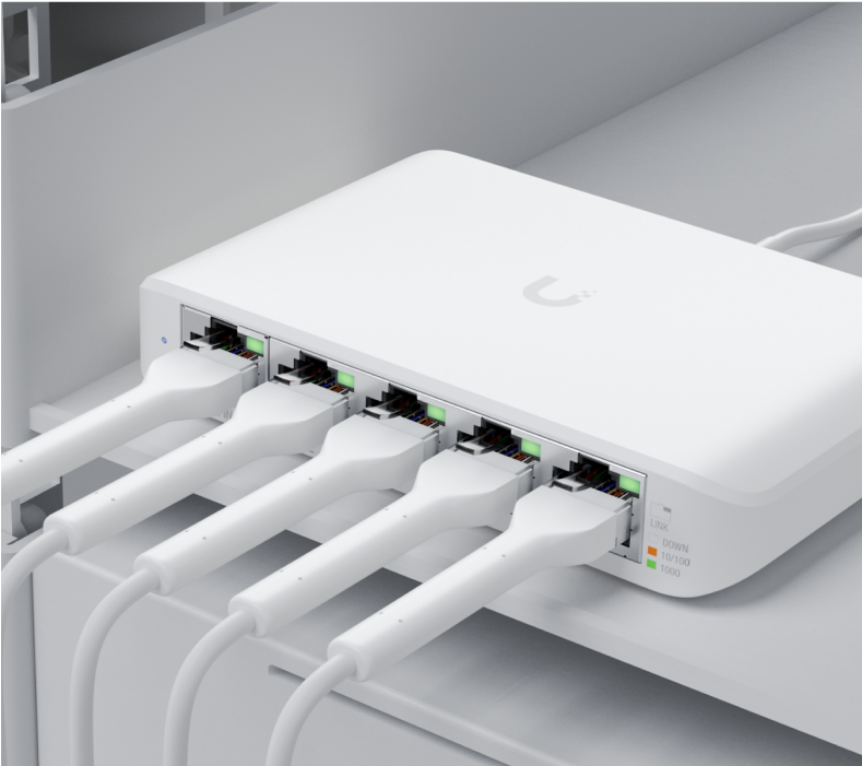 Ubiquiti USW-FLEX-MINI Networks UniFi USW Flex Mini switch zarządzalny Gigabit Ethernet (10/100/1000) Obsługa PoE Biały