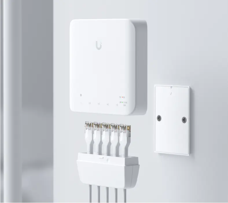 Ubiquiti USW-FLEX Networks UniFi USW‑FLEX switch zarządzalny L2 Gigabit Ethernet (10/100/1000) Obsługa PoE Biały