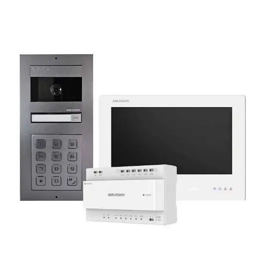 Hikvision DS-KIS704EY-ACW2/Aluminum 2-wire HD video intercom kit (aluminum)