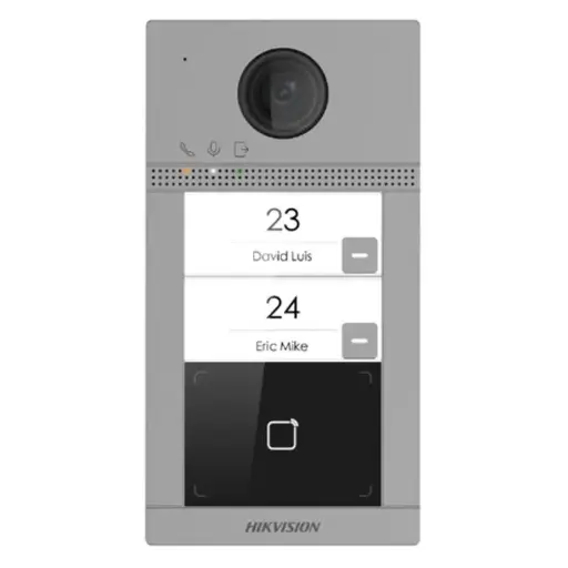 Hikvision DS-KV8213-WME1(C) 2-button metal door station for single-family homes
