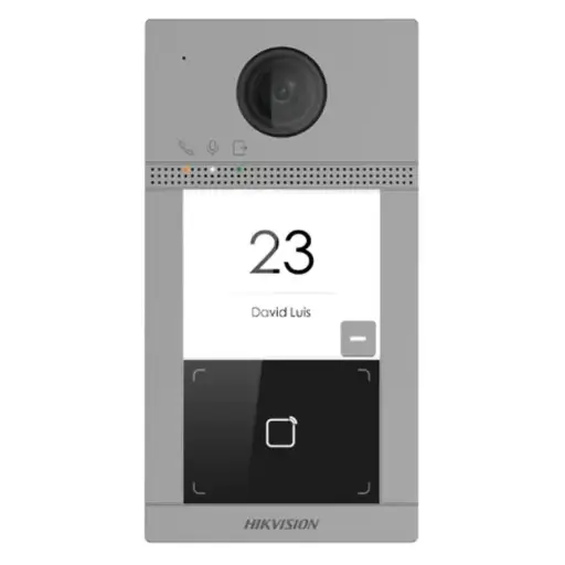 Hikvision DS-KV8113-WME1(C) 1-button metal door station for single-family homes