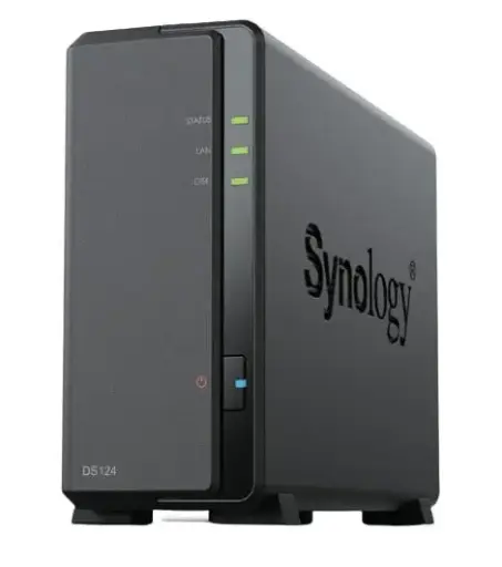 Synology DiskStation DS124 serwer danych NAS sieć LAN Czarny RTD1619B