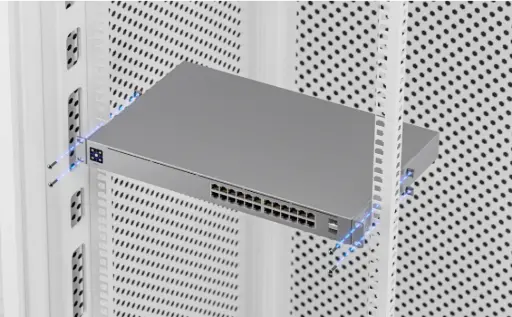 Ubiquiti USW-PRO-24-POE Networks UniFi Pro 24-Port PoE switch zarządzalny L2/L3 Gigabit Ethernet (10/100/1000) Obsługa PoE 1U Srebrny