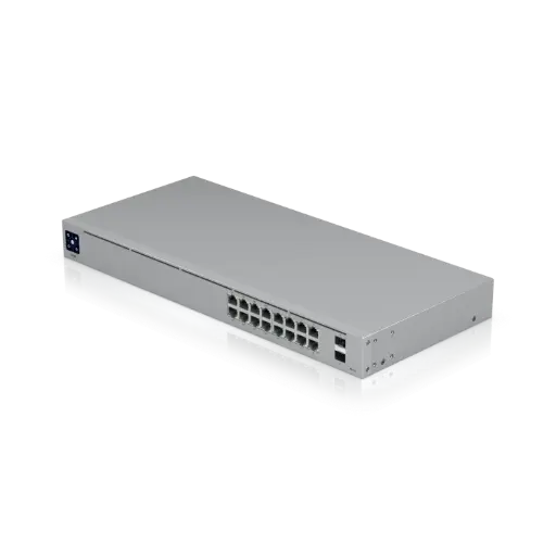 Ubiquiti USW-16-POE Networks UniFi 16-Port PoE switch zarządzalny L2/L3 Gigabit Ethernet (10/100/1000) Obsługa PoE 1U Srebrny